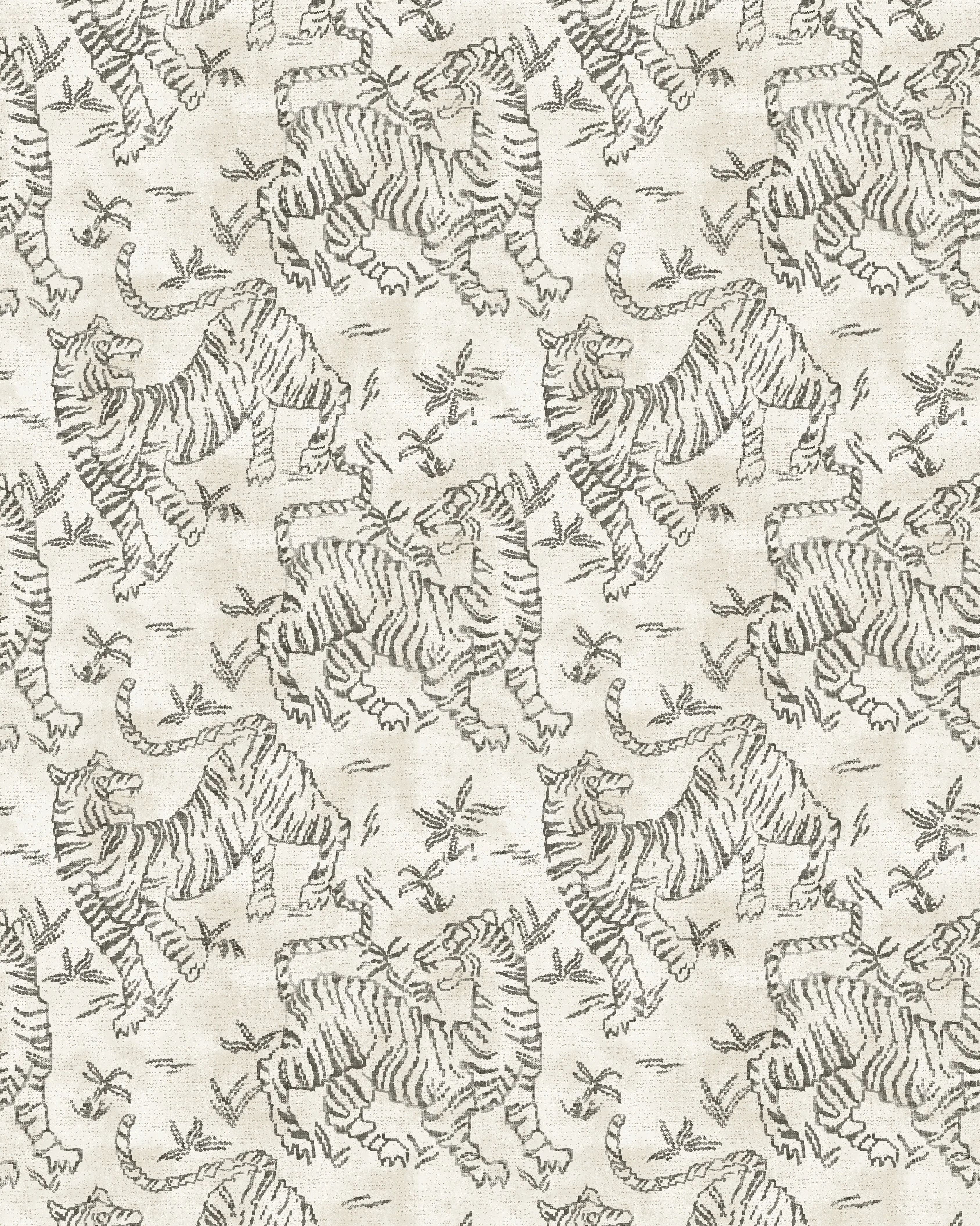 Kravet Design Lemieux Et Cie Signature Wallcovering W4427 in White & Black (W4427.81.0)