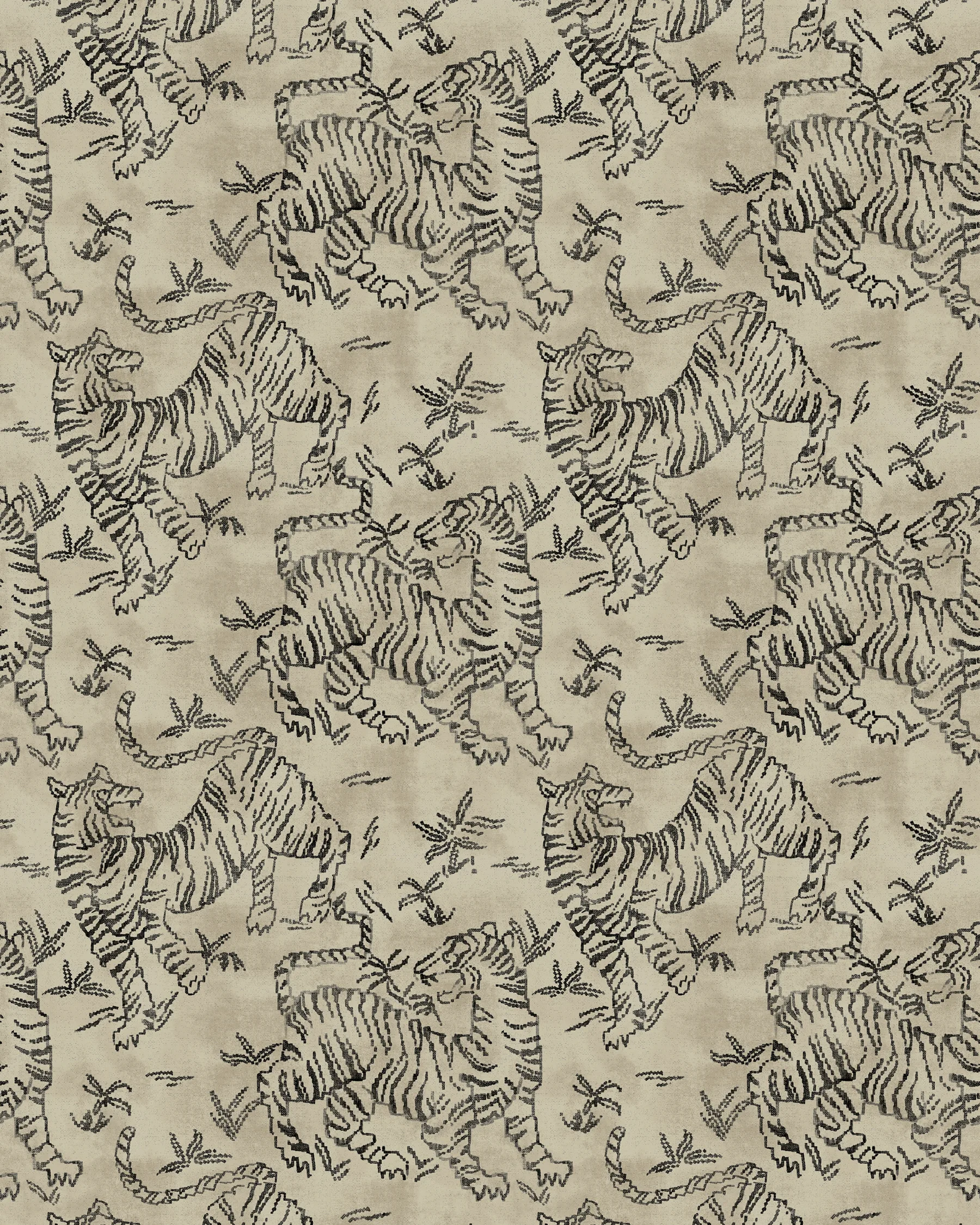Kravet Design Lemieux Et Cie Signature Wallcovering W4427 in Beige & Black (W4427.816.0)