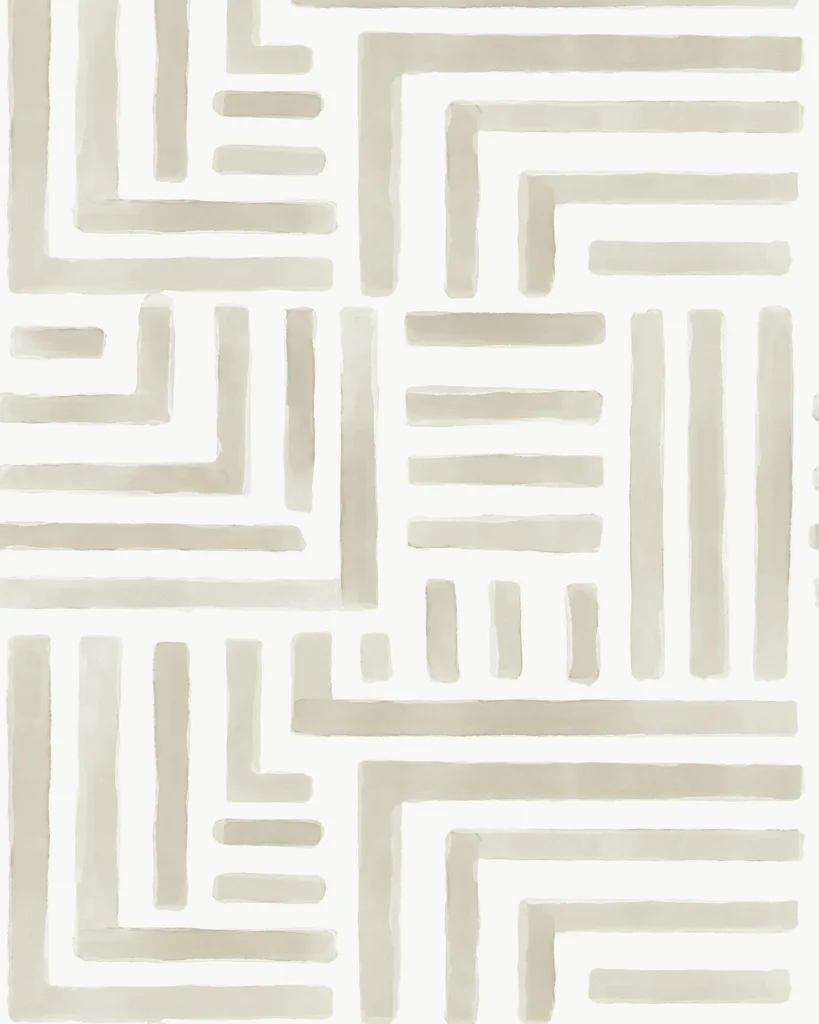 Kravet Design Lemieux Et Cie Signature Wallcovering W4429 in White & Beige (W4429.16.0)