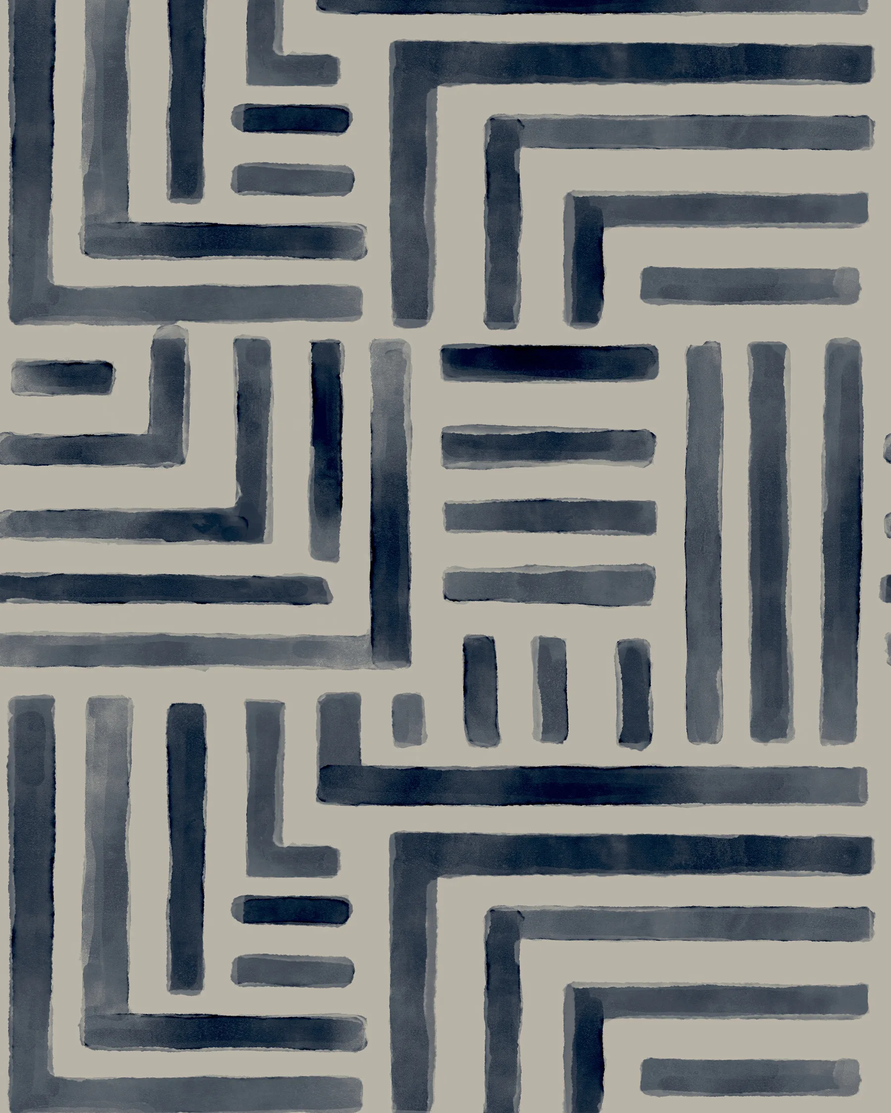 Kravet Design Lemieux Et Cie Signature Wallcovering W4429 in Beige & Indigo (W4429.50.0)