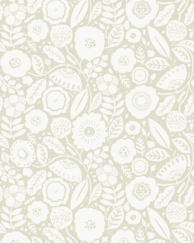 Kravet Design Lemieux Et Cie Signature Wallcovering W4433 in Beige & White (W4433.116.0)