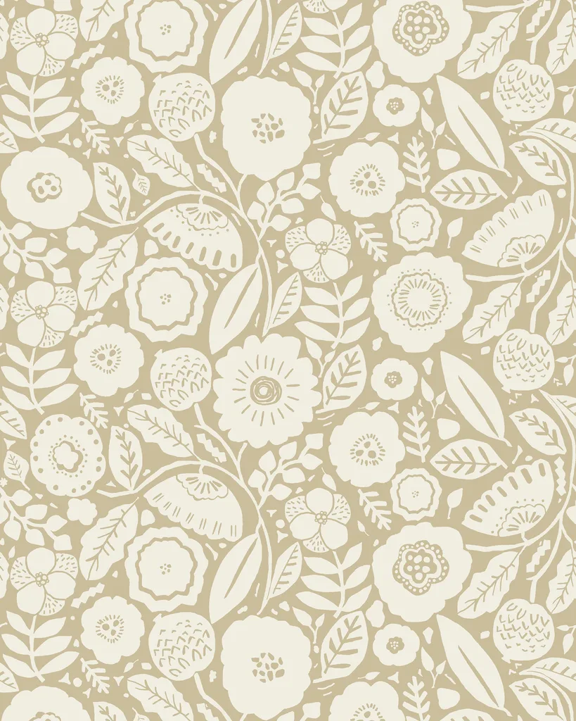 Kravet Design Lemieux Et Cie Signature Wallcovering W4433 in Yellow & Beige (W4433.16.0)