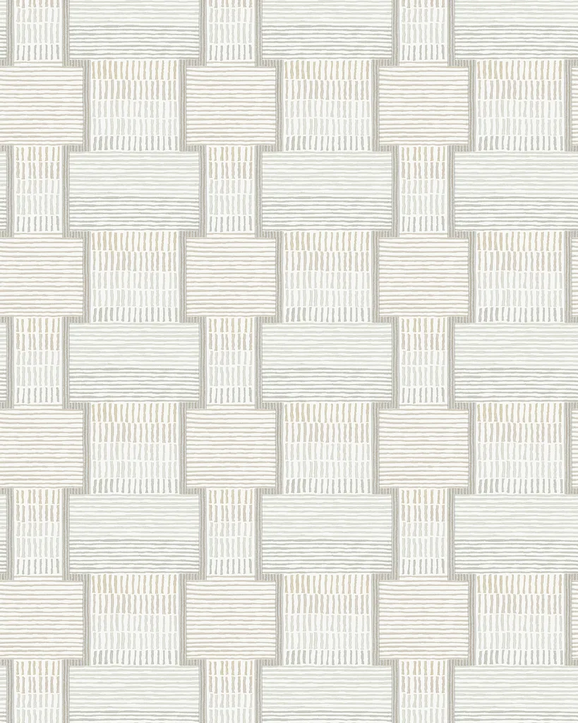 Kravet Design Lemieux Et Cie Signature Wallcovering W4434 in White & Beige (W4434.1611.0)