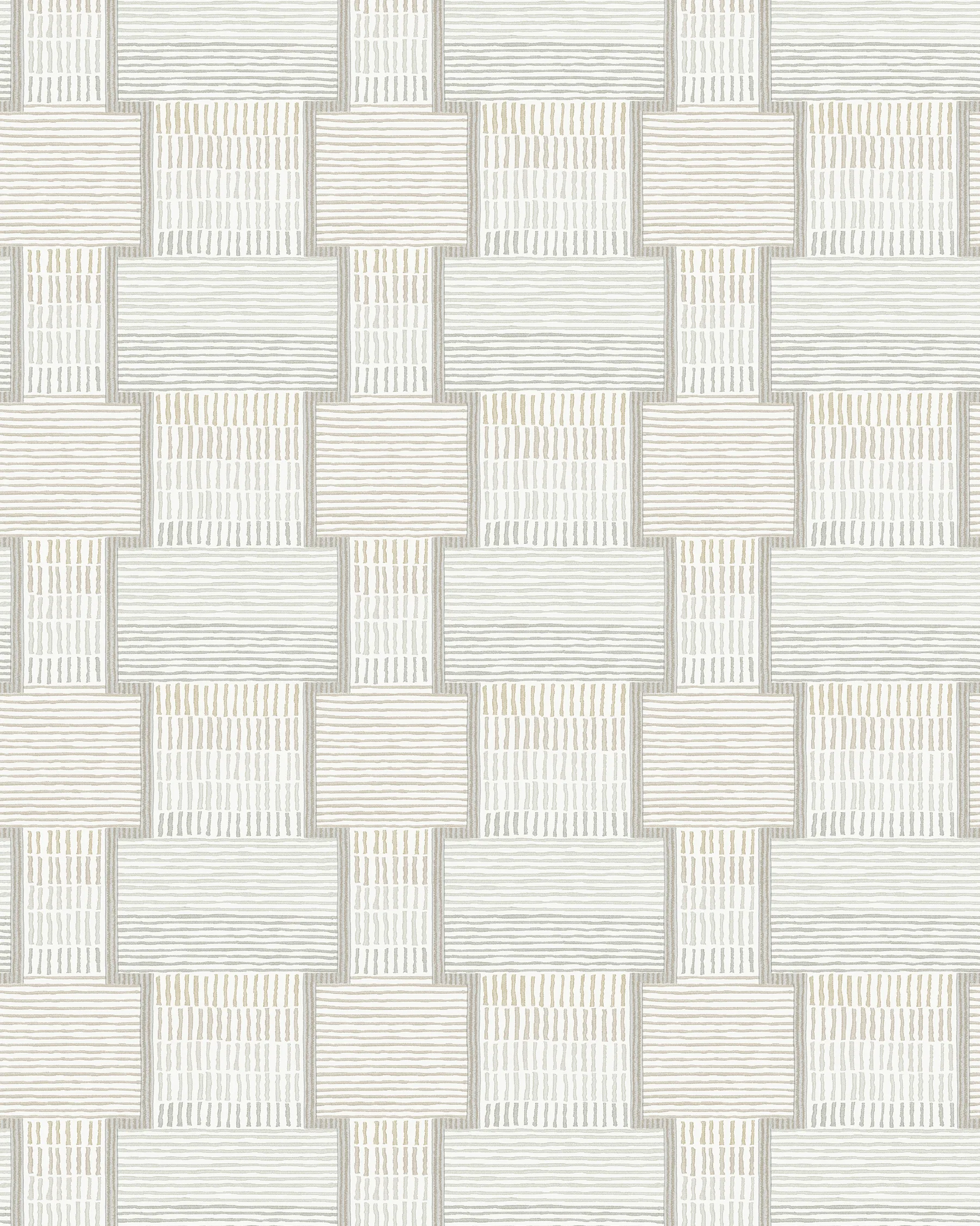 Kravet Design Lemieux Et Cie Signature Wallcovering W4434 in White & Beige (W4434.1611.0)