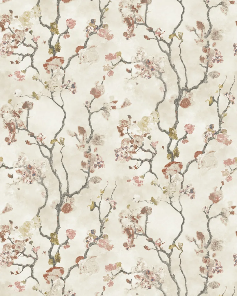 Kravet Design Lemieux Et Cie Signature Wallcovering W4435 in White & Orange (W4435.12.0)