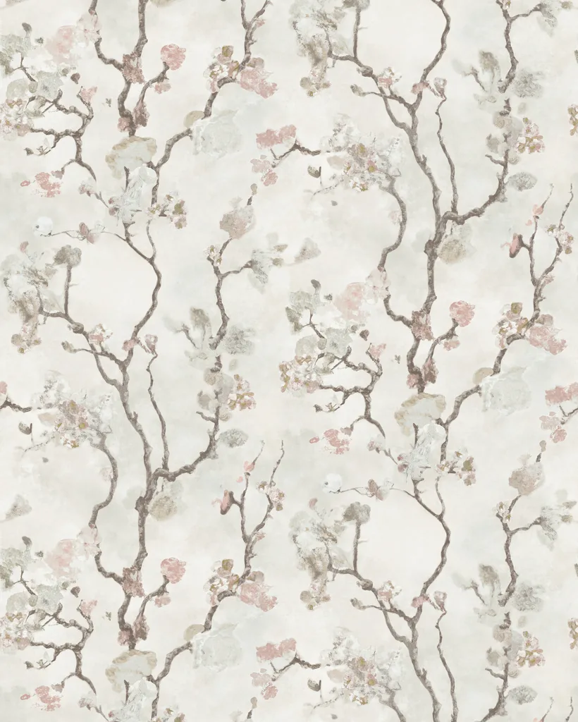 Kravet Design Lemieux Et Cie Signature Wallcovering W4435 in White & Pink (W4435.17.0)