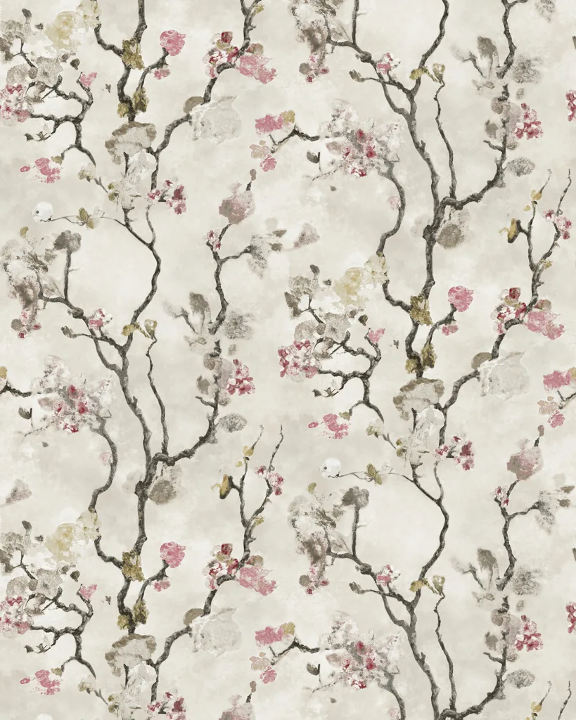 Kravet Design Lemieux Et Cie Signature Wallcovering W4435 in White & Pink (W4435.817.0)