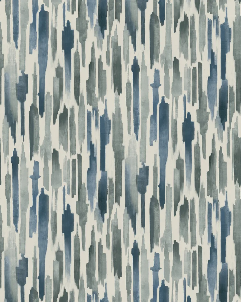 Kravet Design Lemieux Et Cie Signature Wallcovering W4437 in Blue & Mineral (W4437.5.0)