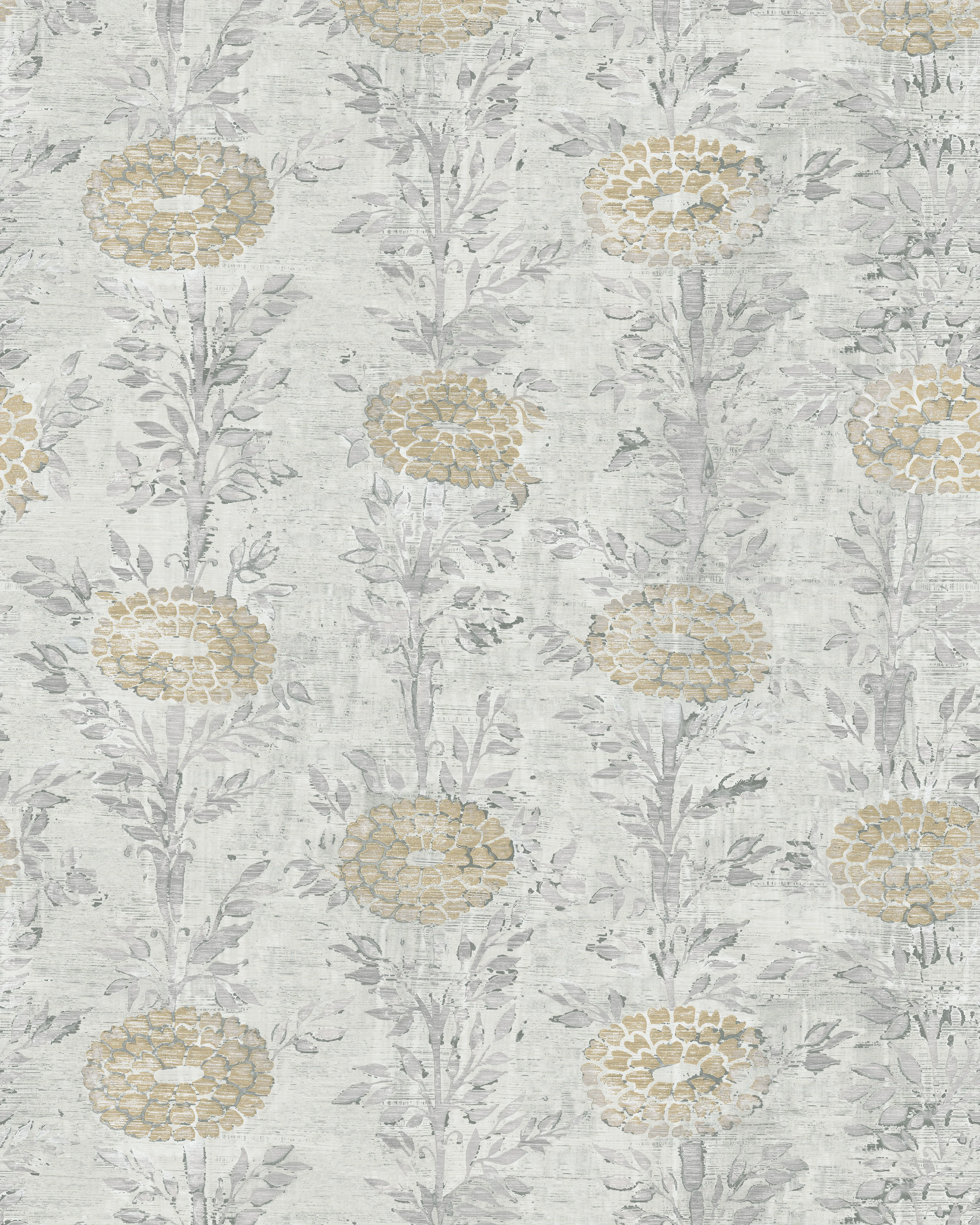 Kravet Design Ronald Redding Tea Garden Second Edition W4443 in Silver & Gold (W4443.11.0)