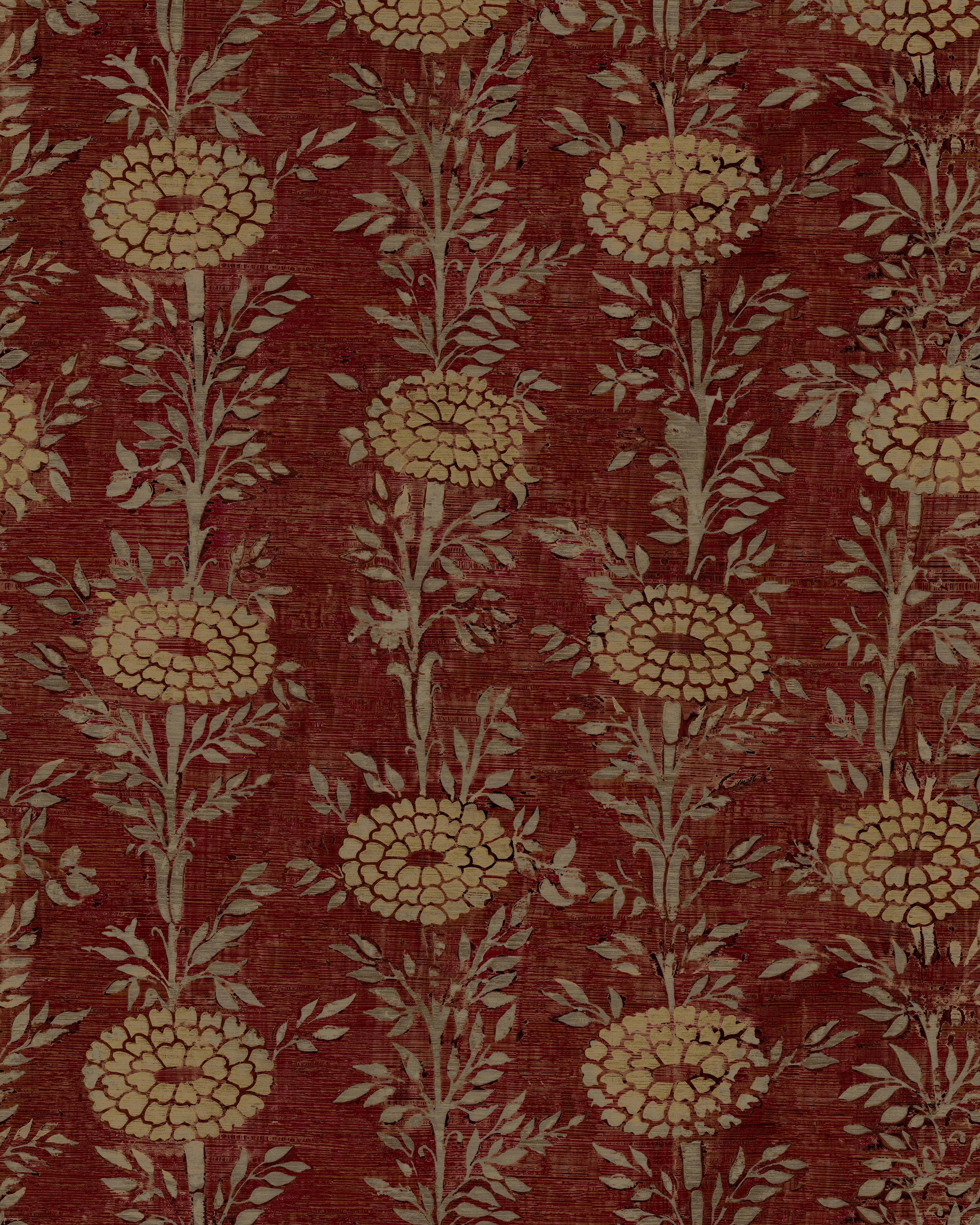 Kravet Design Ronald Redding Tea Garden Second Edition W4443 in Red & Bronze (W4443.194.0)