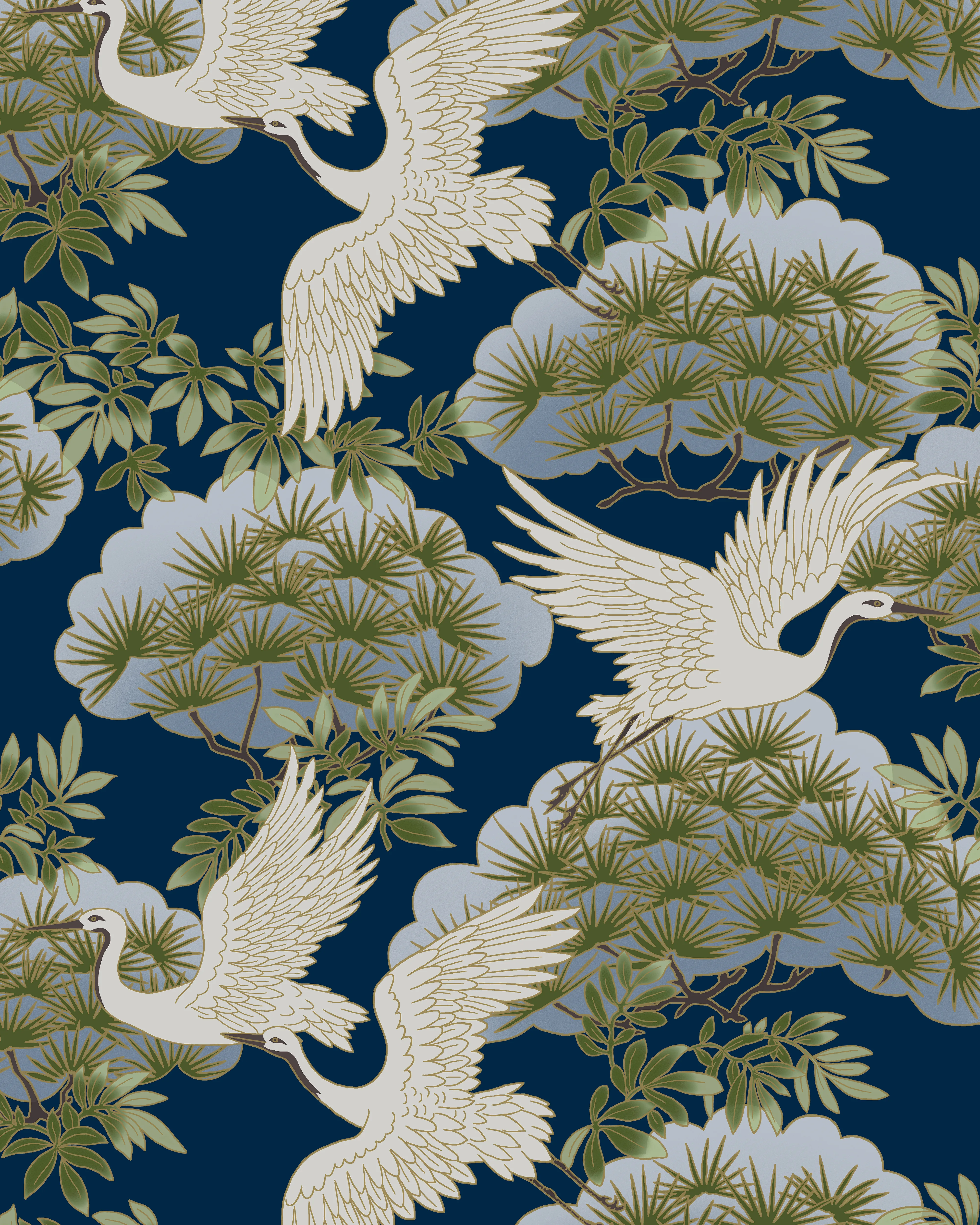 Kravet Design Ronald Redding Tea Garden Second Edition W4444 in Blue & Green (W4444.350.0)