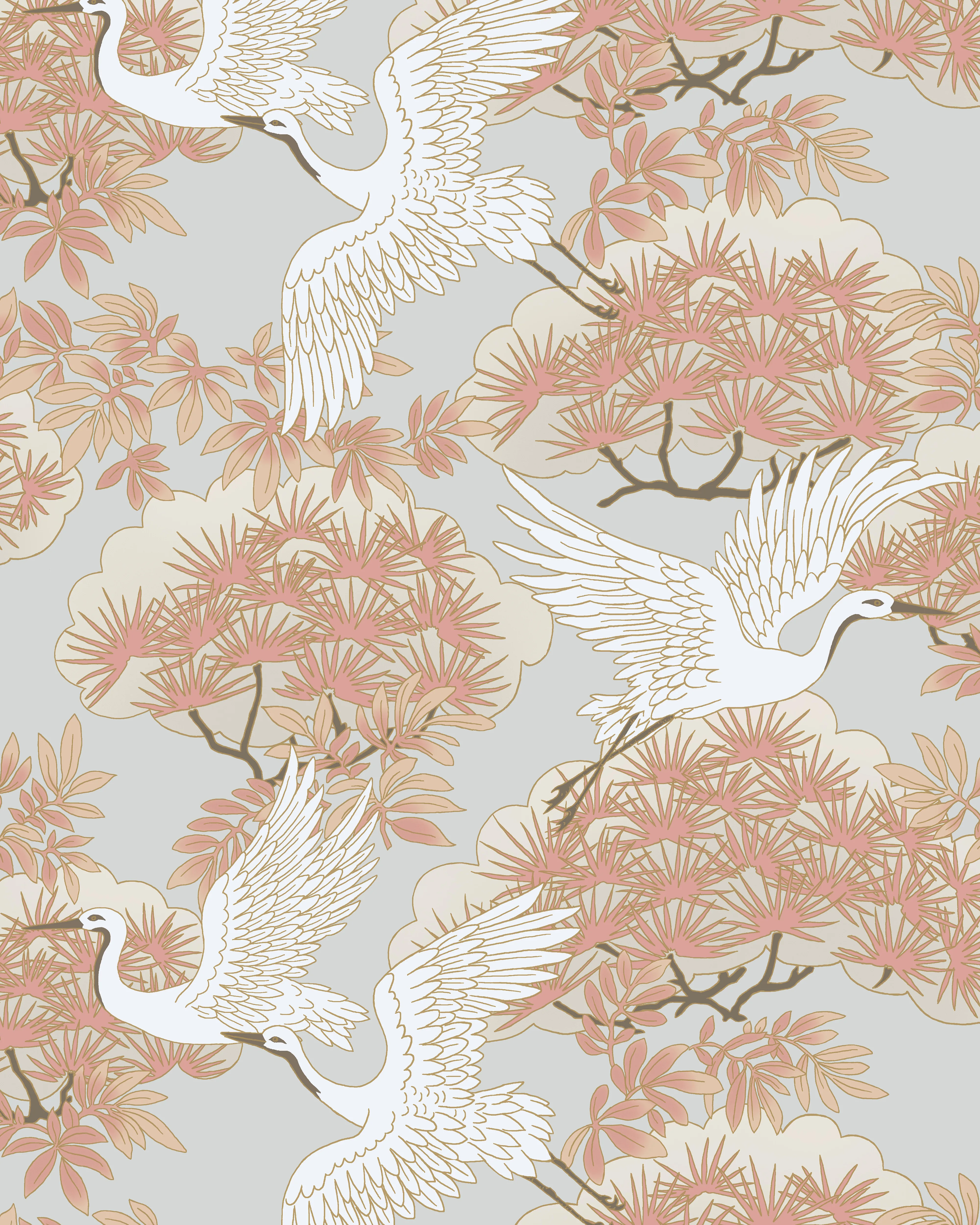 Kravet Design Ronald Redding Tea Garden Second Edition W4444 in Coral & Beige (W4444.716.0)