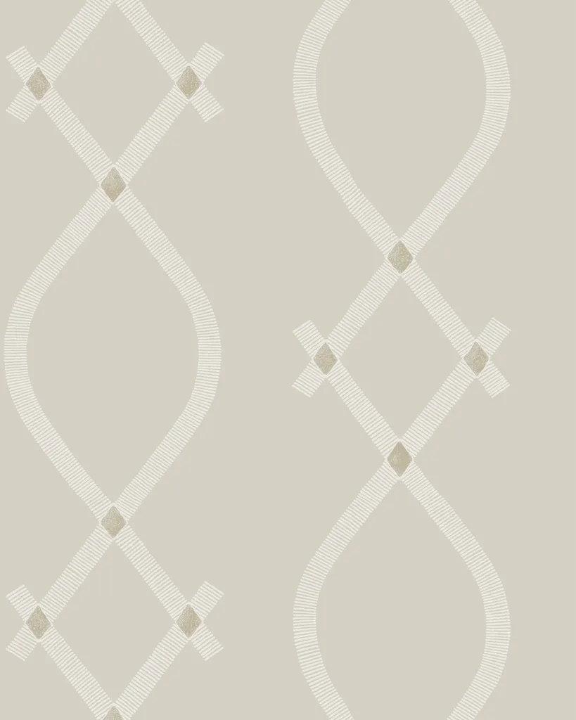 Kravet Design Ronald Redding Tea Garden Second Edition W4447 in Light Grey & Gold (W4447.11.0)