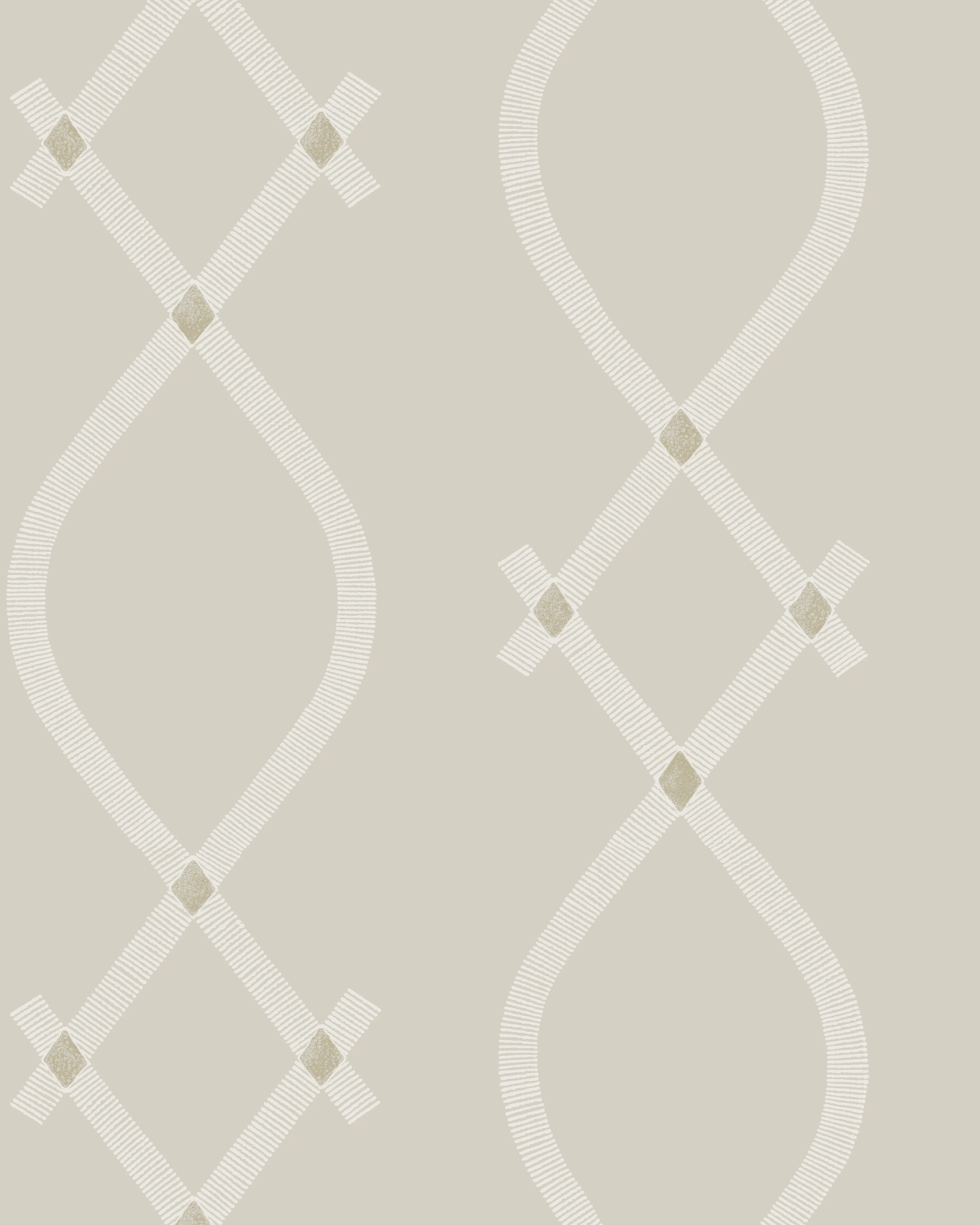 Kravet Design Ronald Redding Tea Garden Second Edition W4447 in Light Grey & Gold (W4447.11.0)