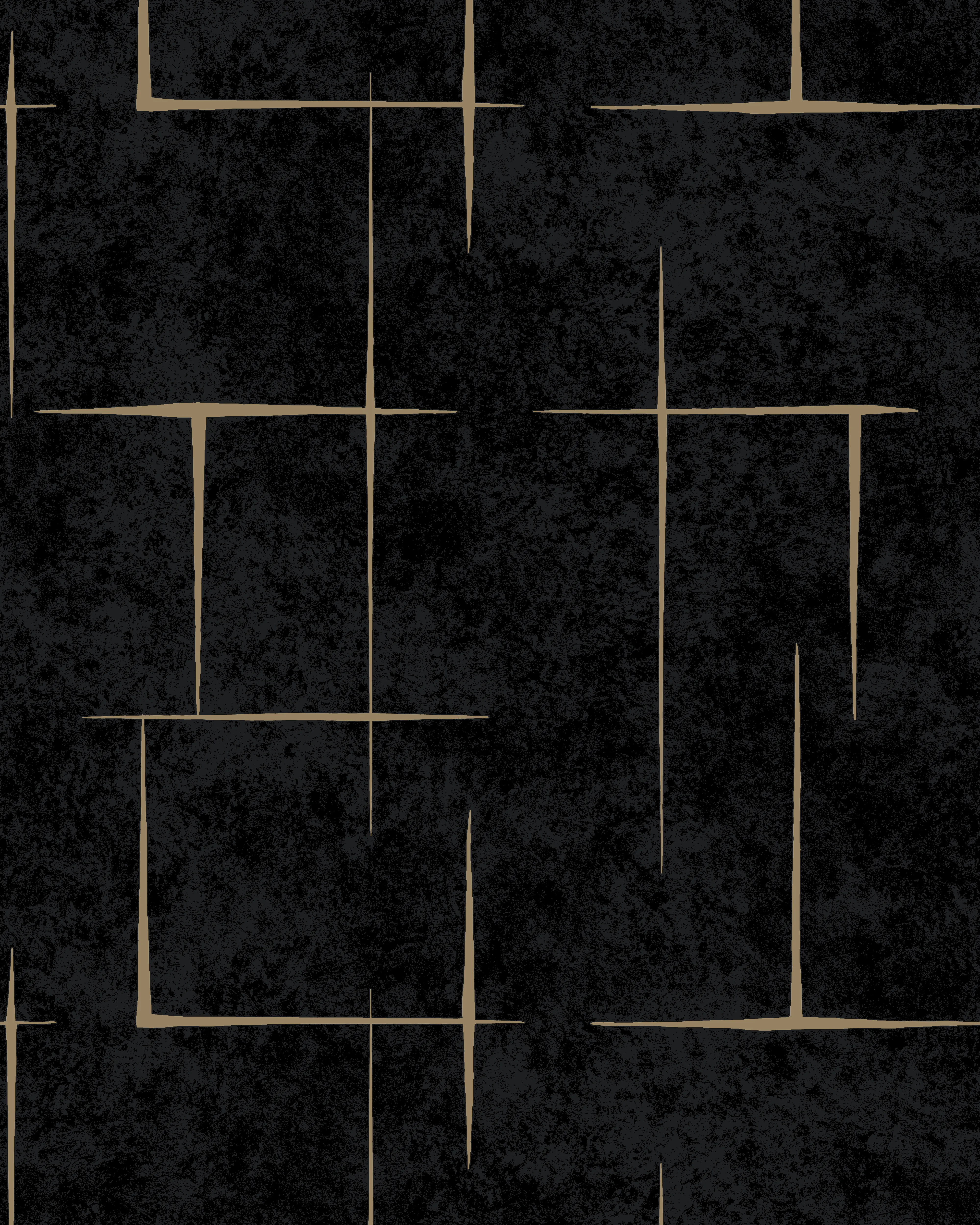 Kravet Design Ronald Redding Tea Garden Second Edition W4450 in Black & Gold (W4450.84.0)