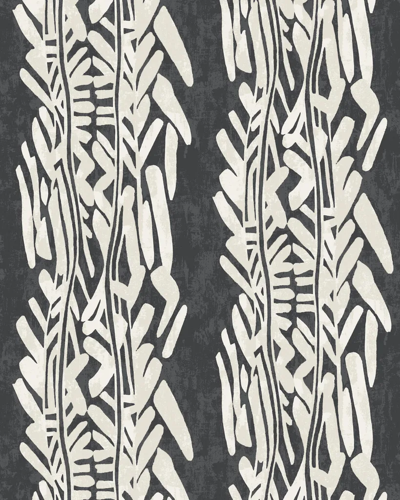 Kravet Design Ronald Redding Tea Garden Second Edition W4451 in Black & White (W4451.81.0)