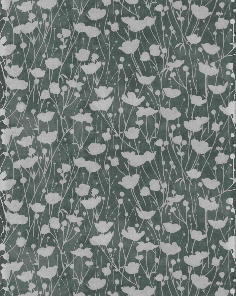 Kravet Design Ronald Redding Tea Garden Second Edition W4455 in Green & Silver (W4455.3.0)