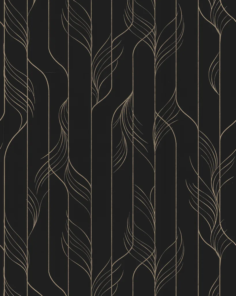 Kravet Design Candice Olson Decadence Ii W4457 in Black & Gold (W4457.84.0)