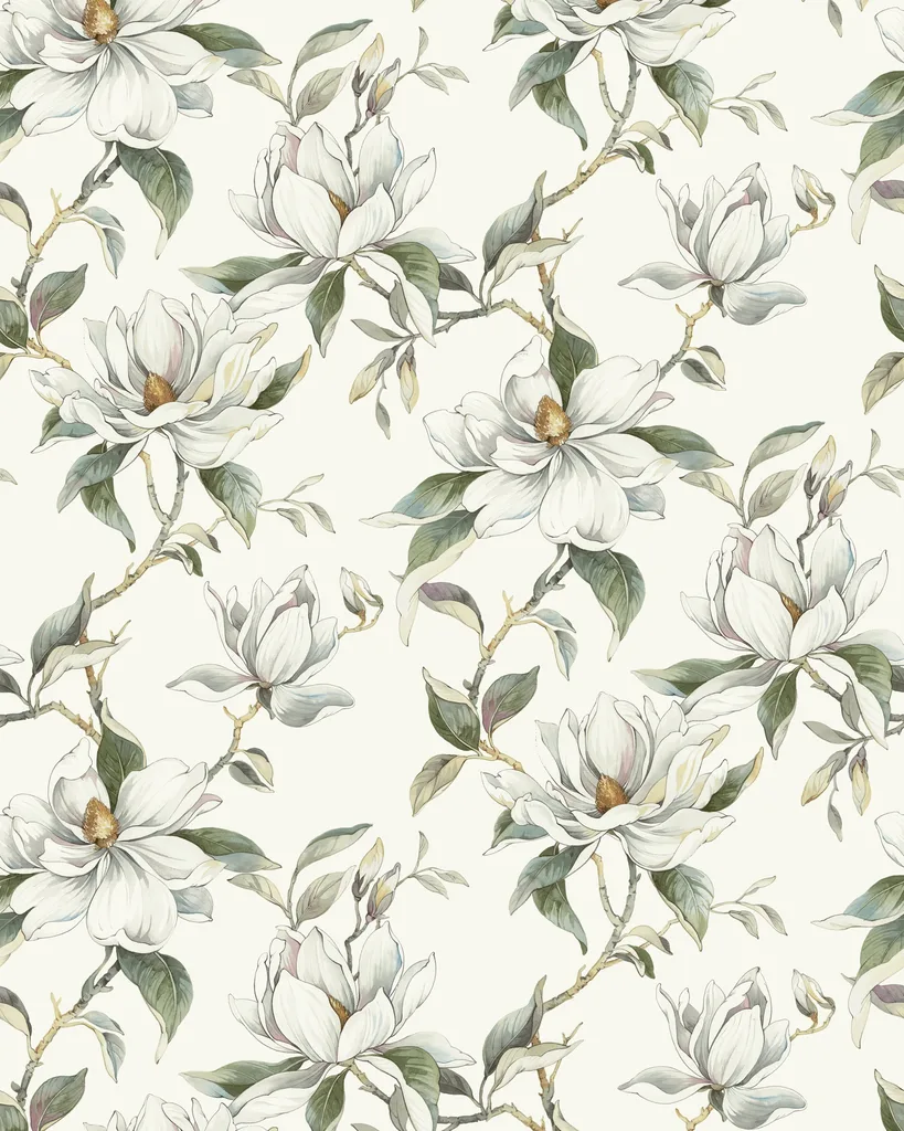 Kravet Design Candice Olson Decadence Ii W4458 in White & Green (W4458.1.0)