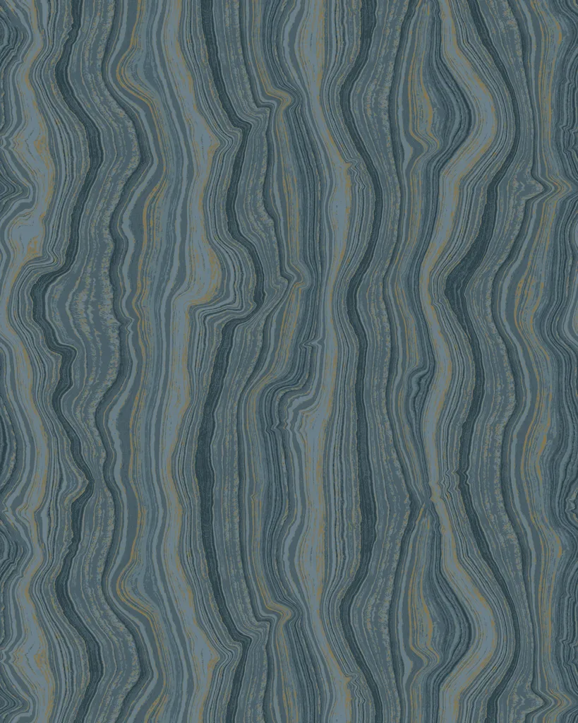 Kravet Design Candice Olson Decadence Ii W4459 in Blue & Gold (W4459.54.0)