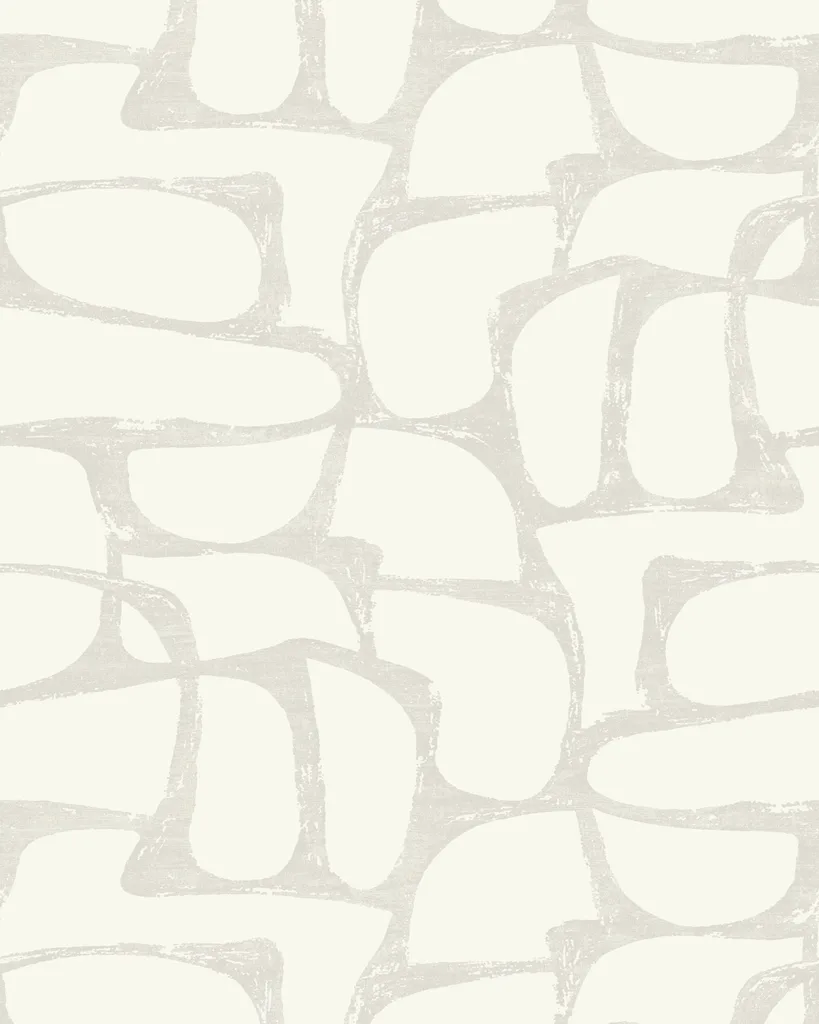 Kravet Design Candice Olson Decadence Ii W4462 in White & Grey (W4462.1.0)
