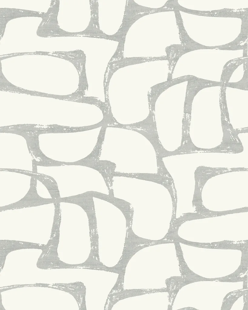 Kravet Design Candice Olson Decadence Ii W4462 in White & Silver (W4462.11.0)