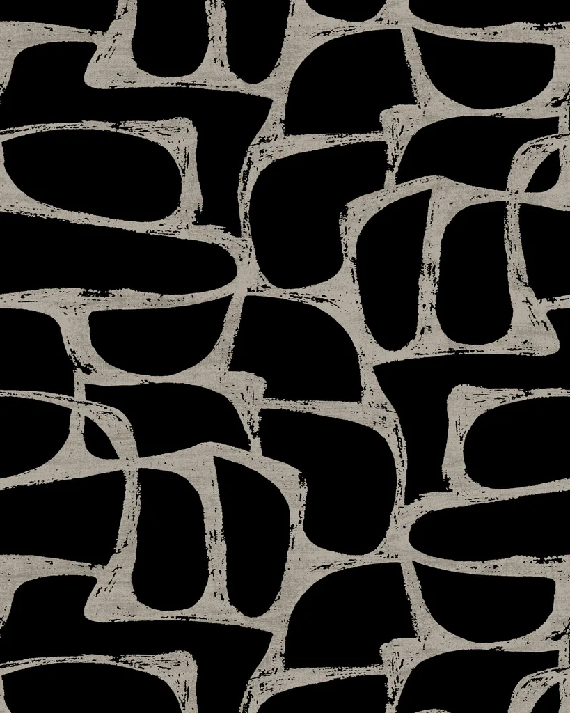 Kravet Design Candice Olson Decadence Ii W4462 in Black & Taupe (W4462.8.0)