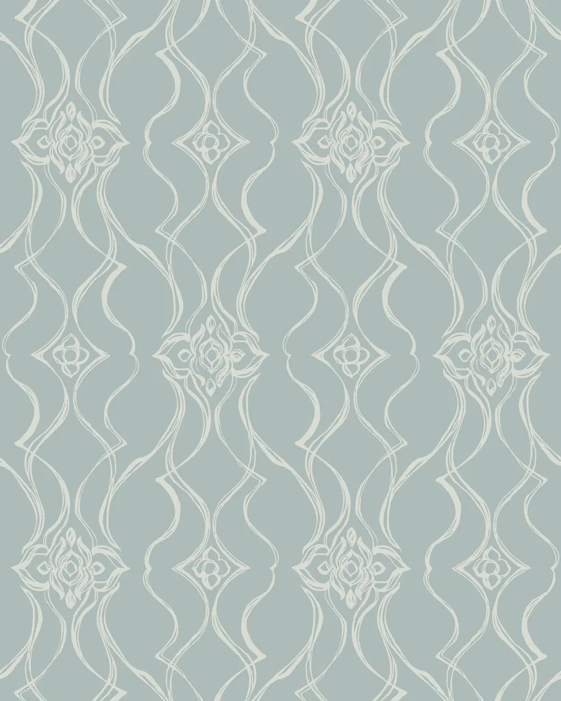 Kravet Design Candice Olson Decadence Ii W4464 in Spa & White (W4464.15.0)