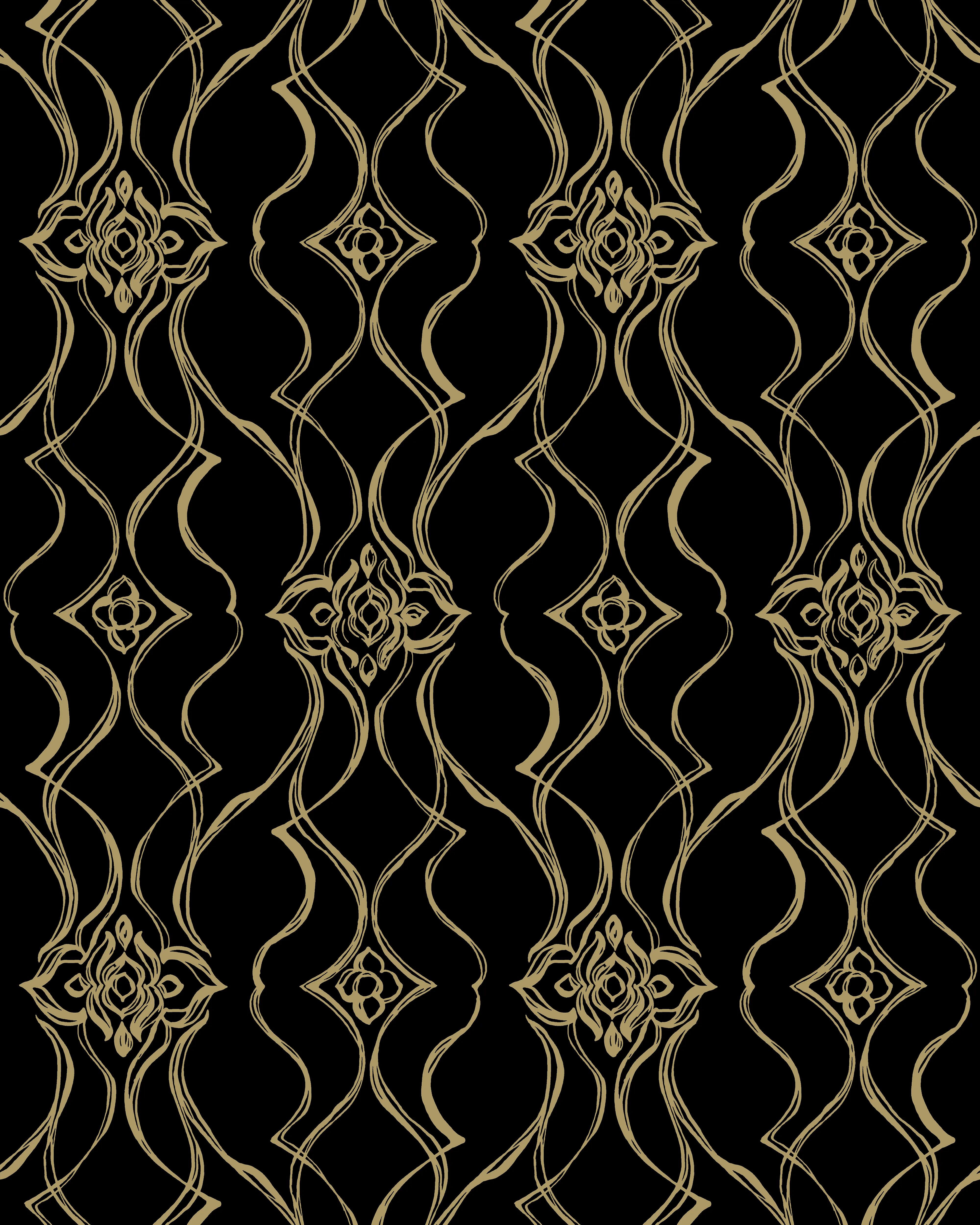 Kravet Design Candice Olson Decadence Ii W4464 in Black & Gold (W4464.84.0)