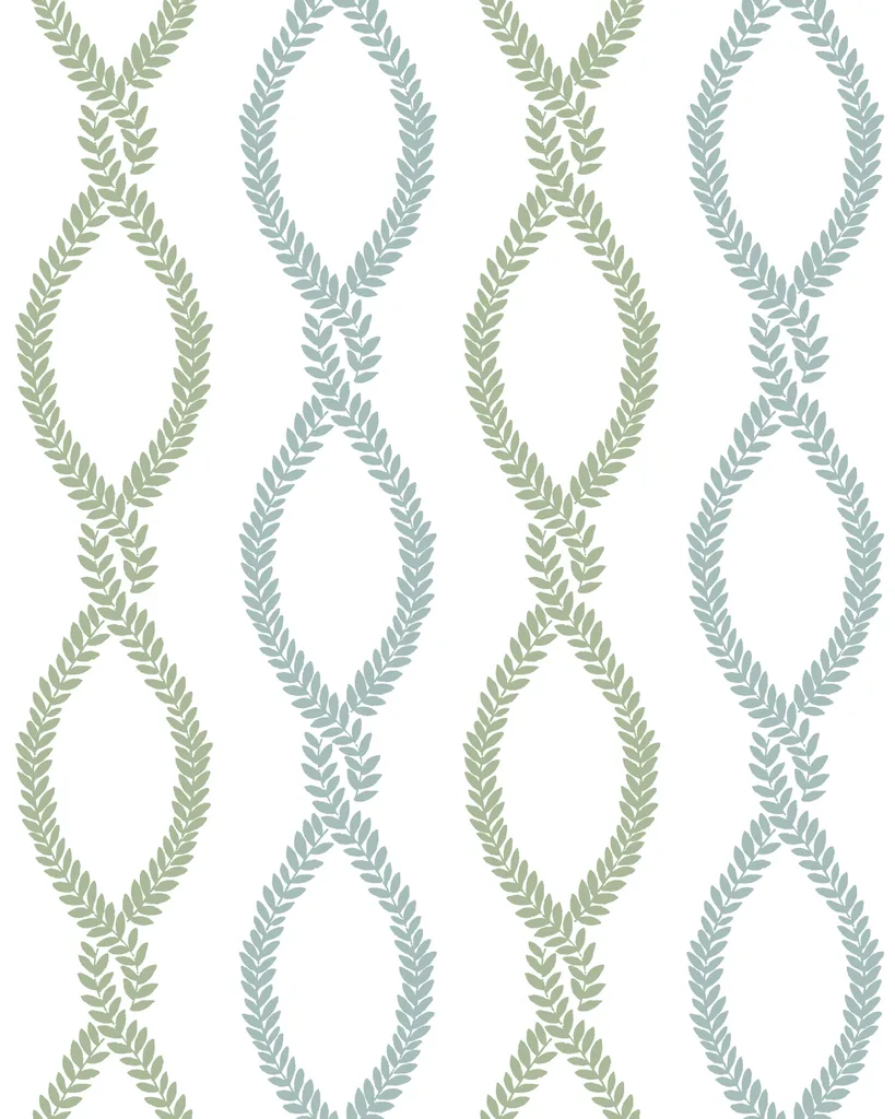 Kravet Design Antonina Vella Jardin W4483 in White & Blue (W4483.53.0)