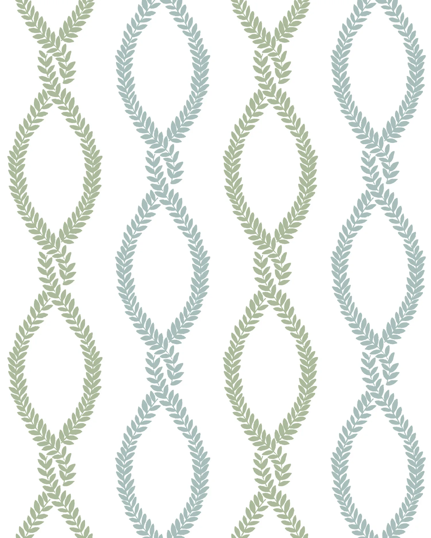 Kravet Design Antonina Vella Jardin W4483 in White & Blue (W4483.53.0)