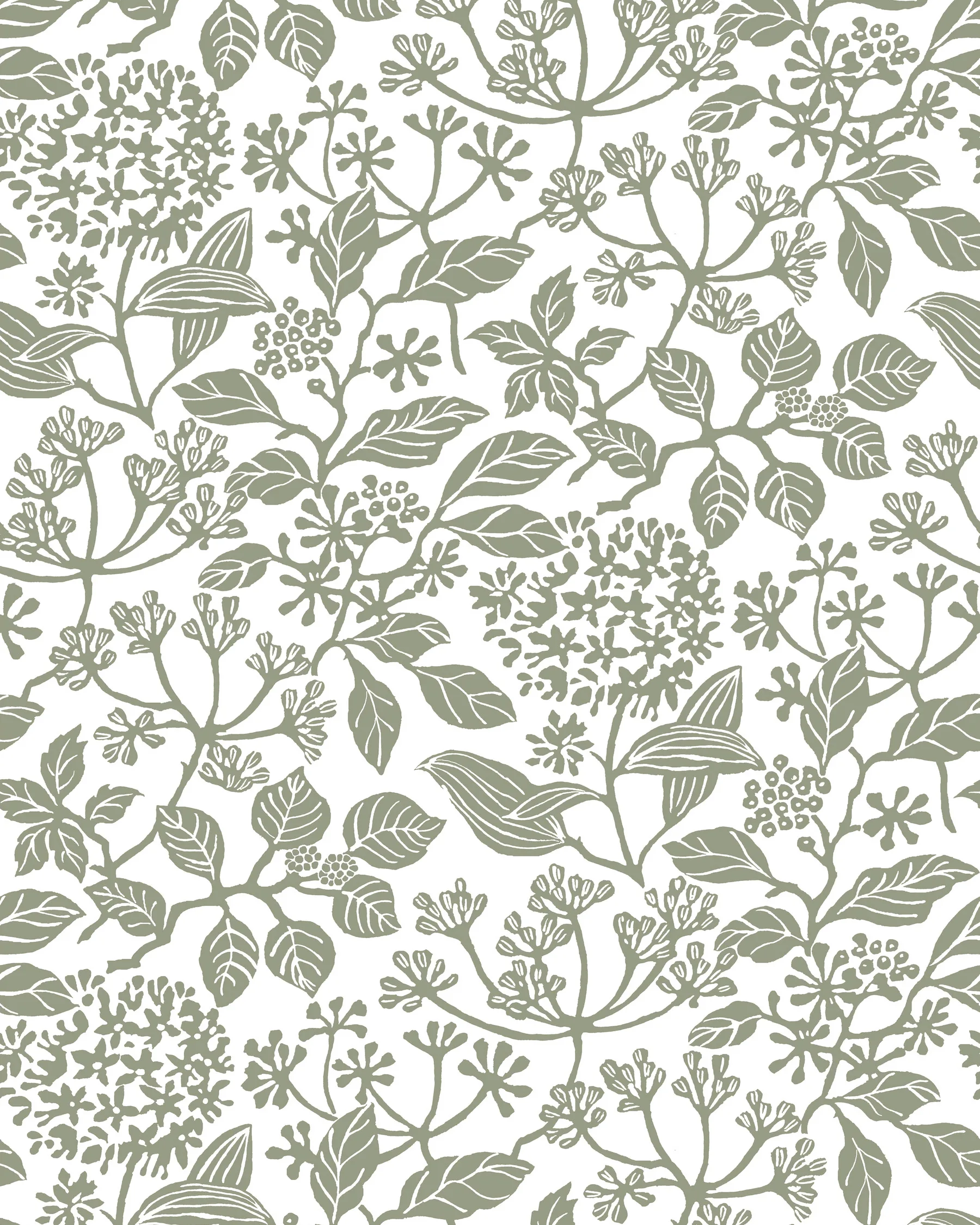 Kravet Design Antonina Vella Jardin W4485 in White & Slate (W4485.21.0)