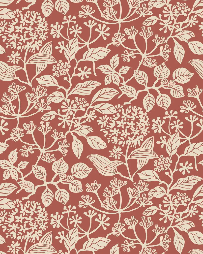 Kravet Design Antonina Vella Jardin W4485 in Orange & Ivory (W4485.24.0)