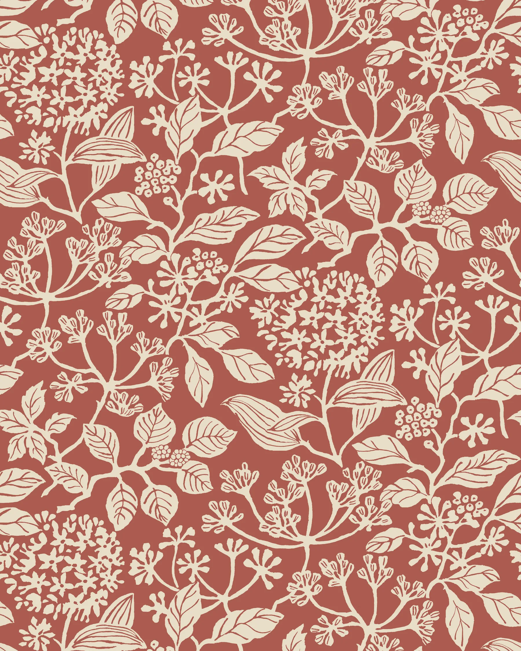 Kravet Design Antonina Vella Jardin W4485 in Orange & Ivory (W4485.24.0)