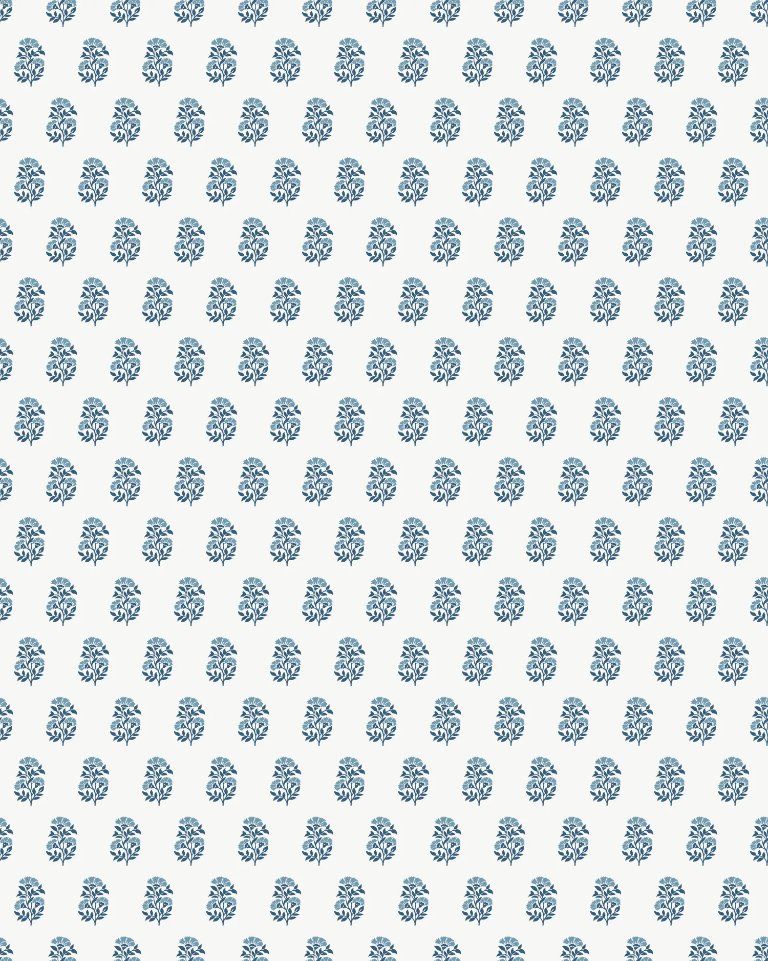 Kravet Design Antonina Vella Jardin W4489 in White & Blue (W4489.5.0)
