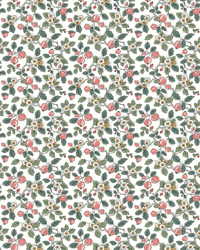 Kravet Design Antonina Vella Jardin W4492 in White & Teal (W4492.735.0)