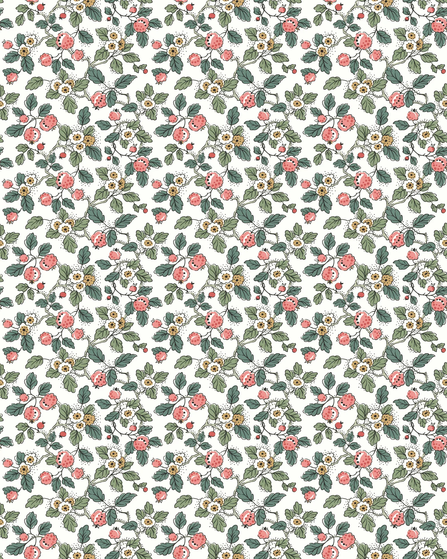 Kravet Design Antonina Vella Jardin W4492 in White & Teal (W4492.735.0)