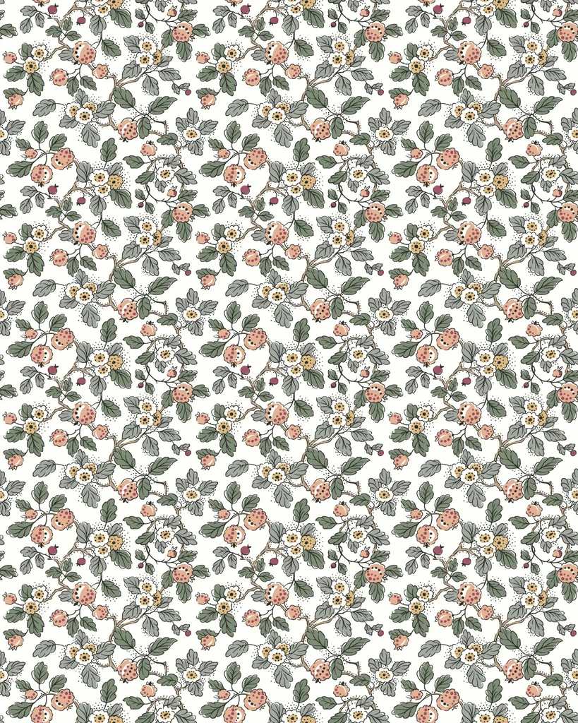 Kravet Design Antonina Vella Jardin W4492 in White & Grey (W4492.952.0)