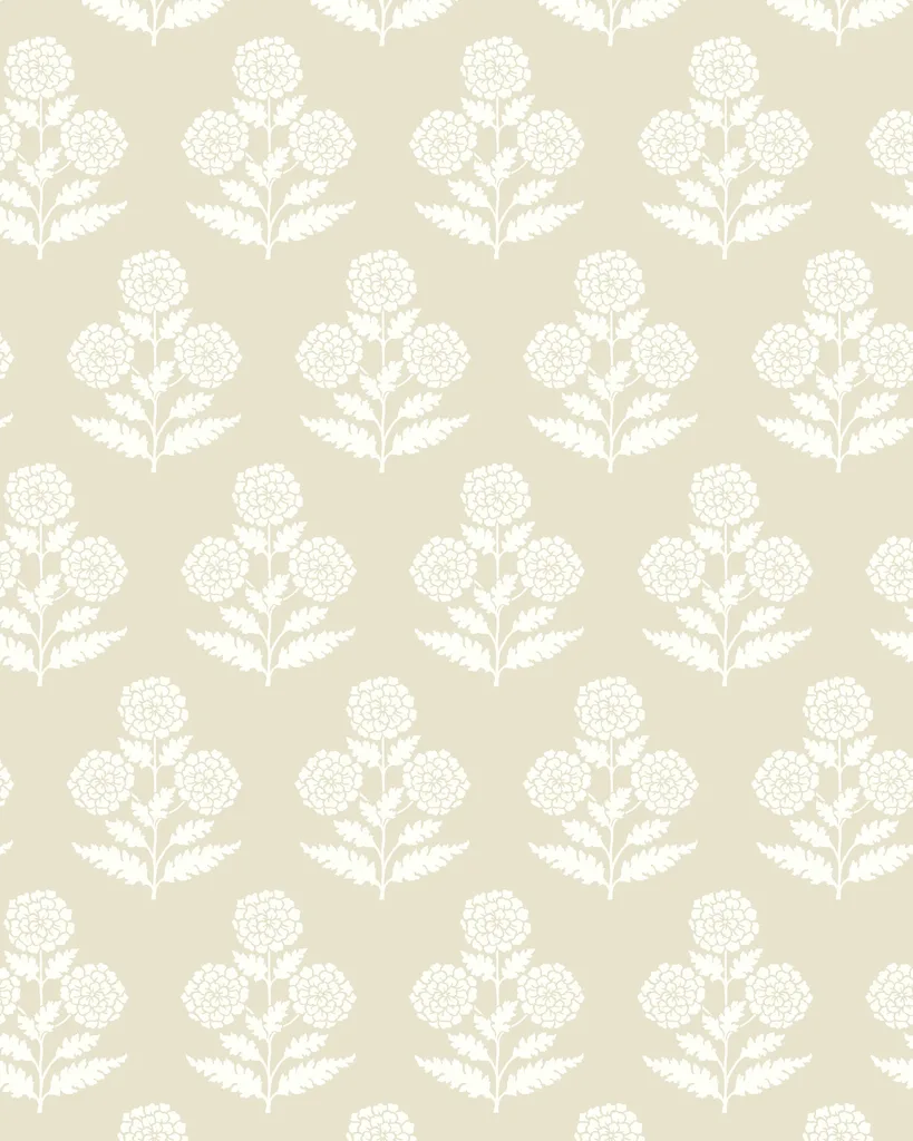 Kravet Design Antonina Vella Jardin W4494 in Beige & White (W4494.1.0)