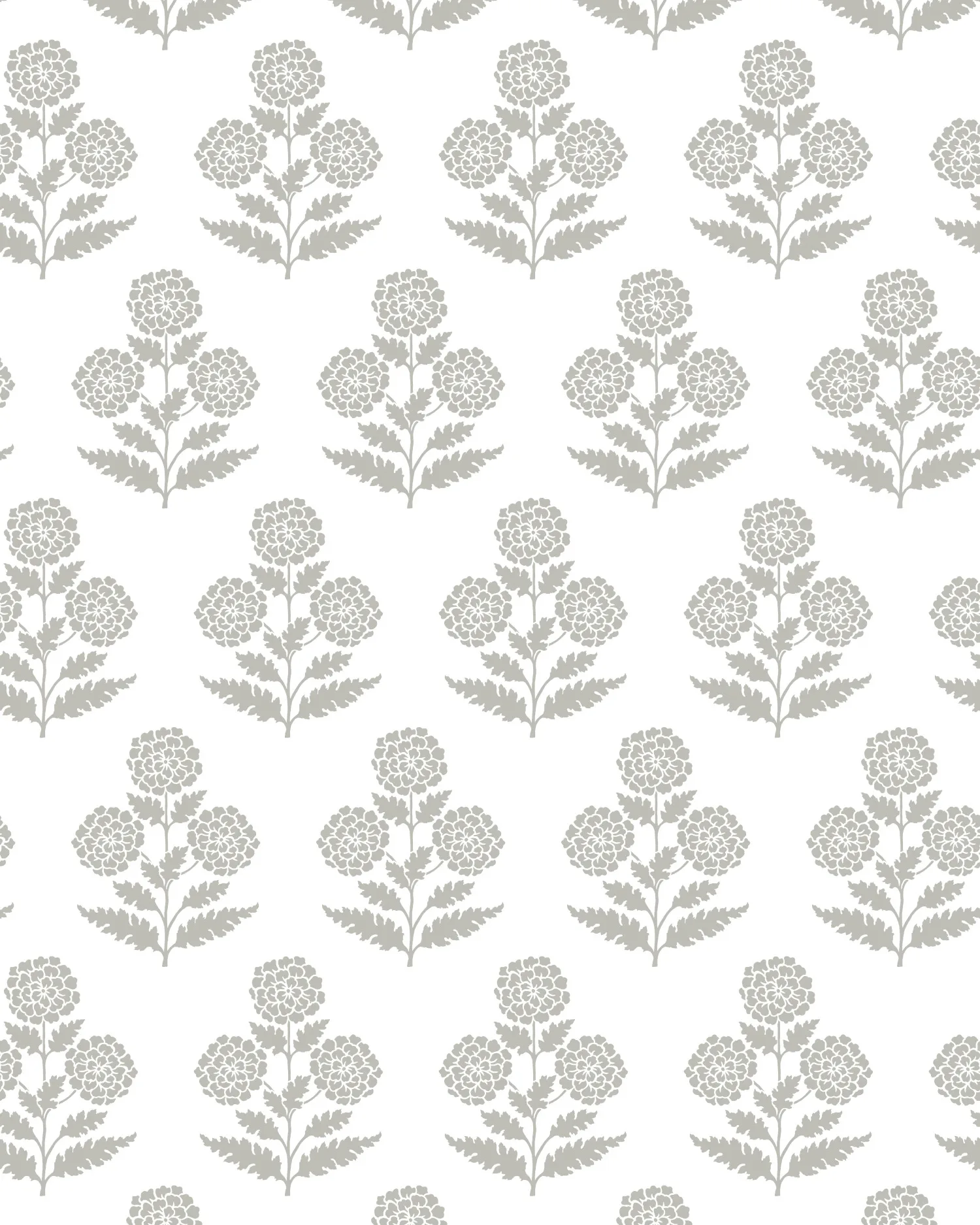 Kravet Design Antonina Vella Jardin W4494 in White & Grey (W4494.11.0)