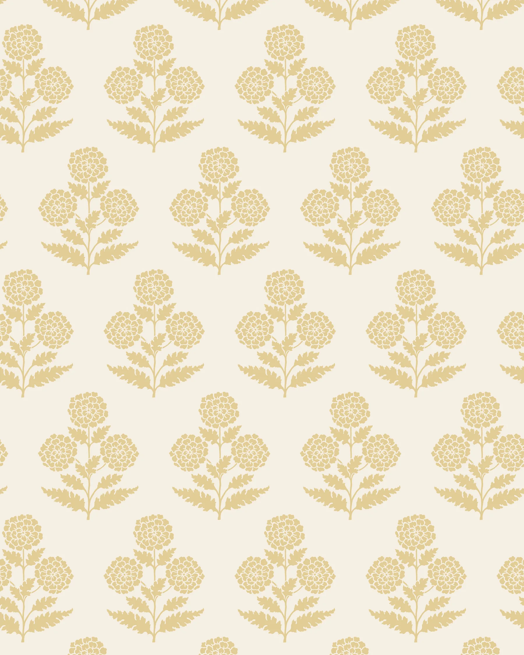 Kravet Design Antonina Vella Jardin W4494 in Ivory & Yellow (W4494.16.0)