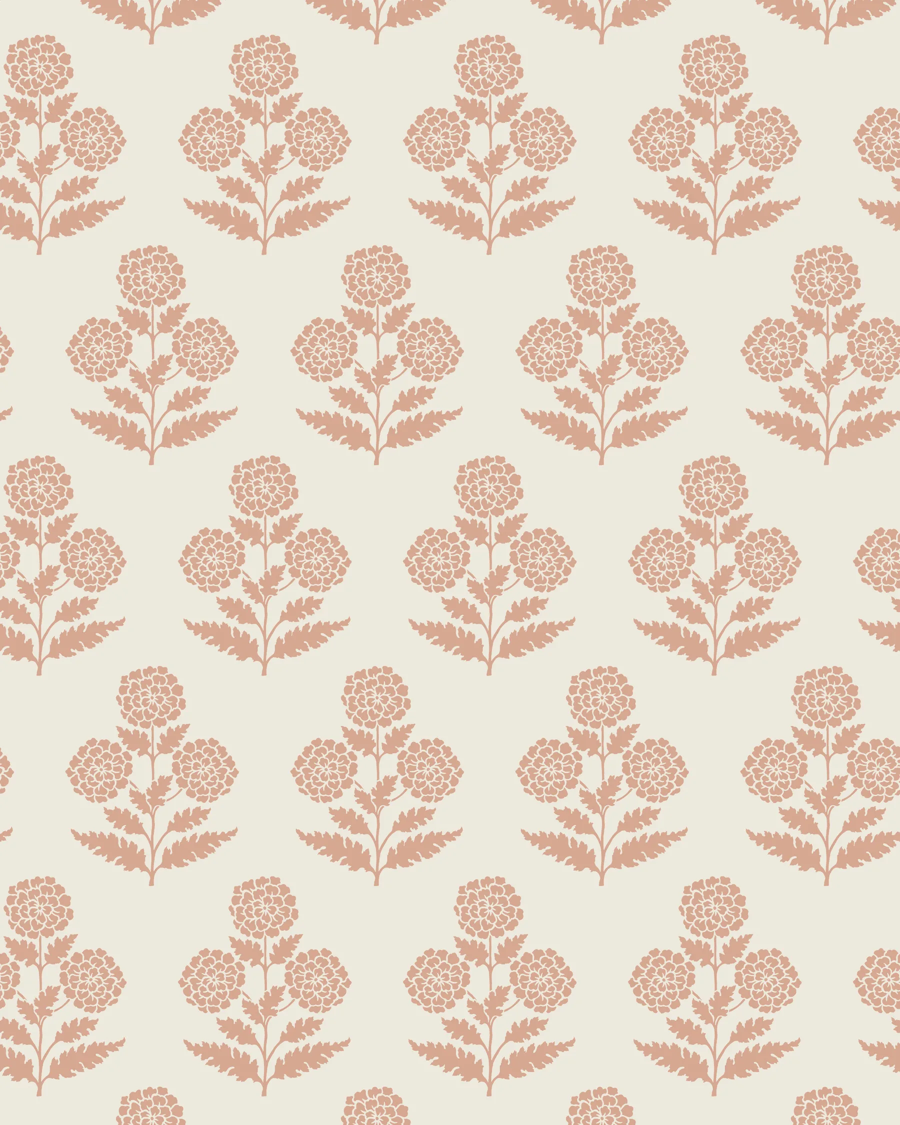 Kravet Design Antonina Vella Jardin W4494 in Beige & Coral (W4494.17.0)