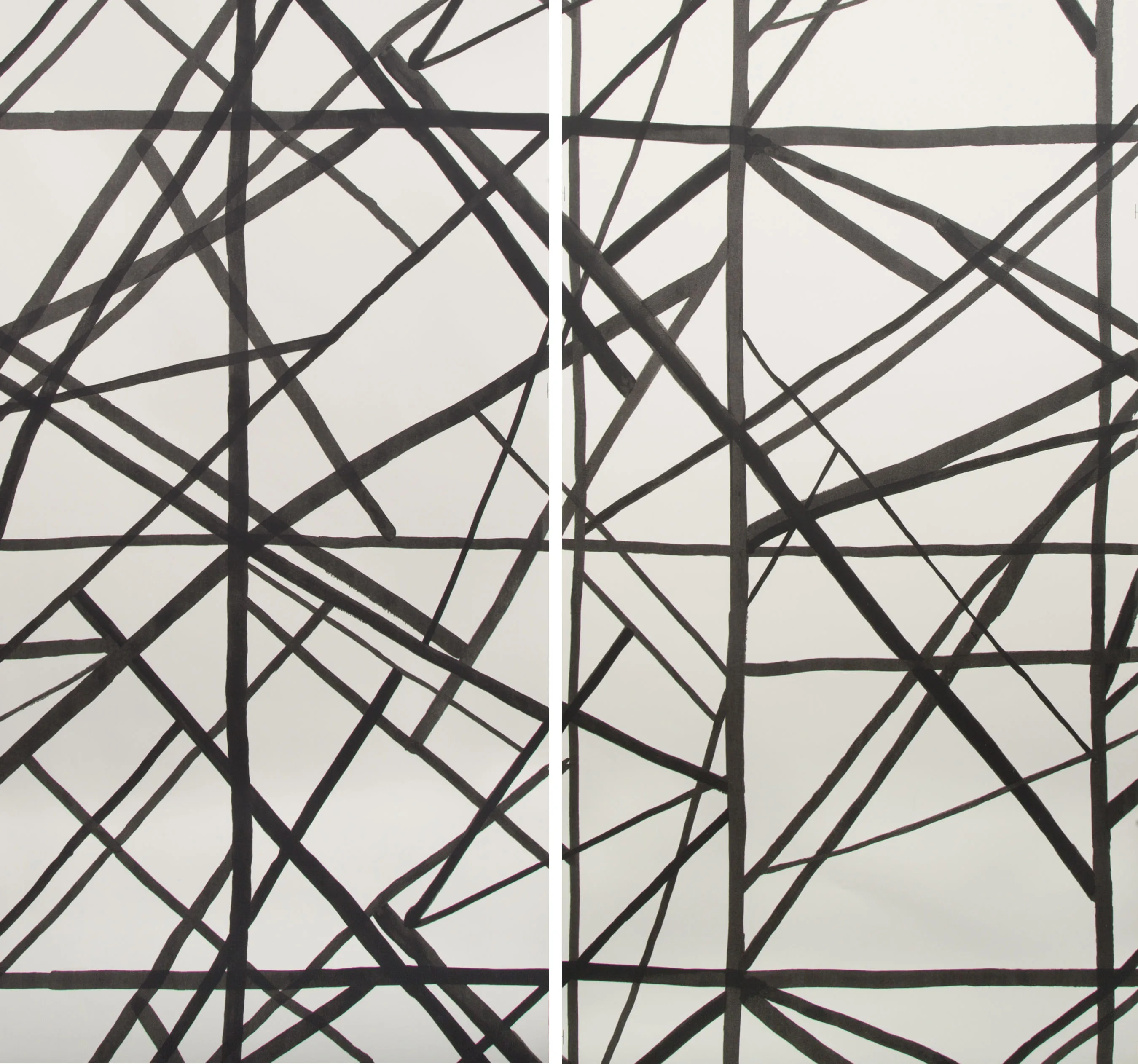 Lee Jofa Modern Channels Paper in Ebony/Ivory (GWP-3417.816.0)