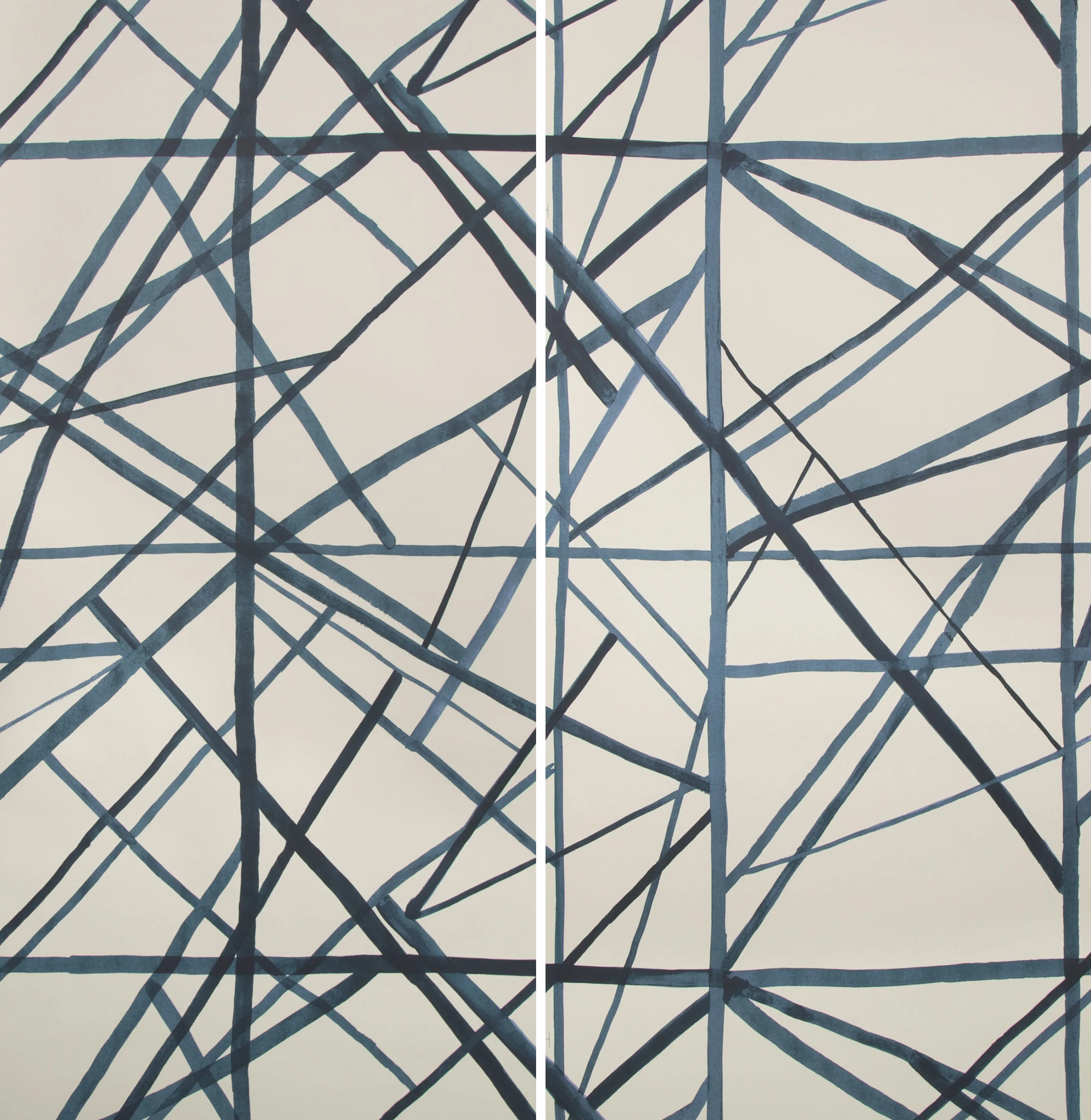 Lee Jofa Modern Channels Paper in Periwinkle Oat (GWP-3302.516 NEW.0)