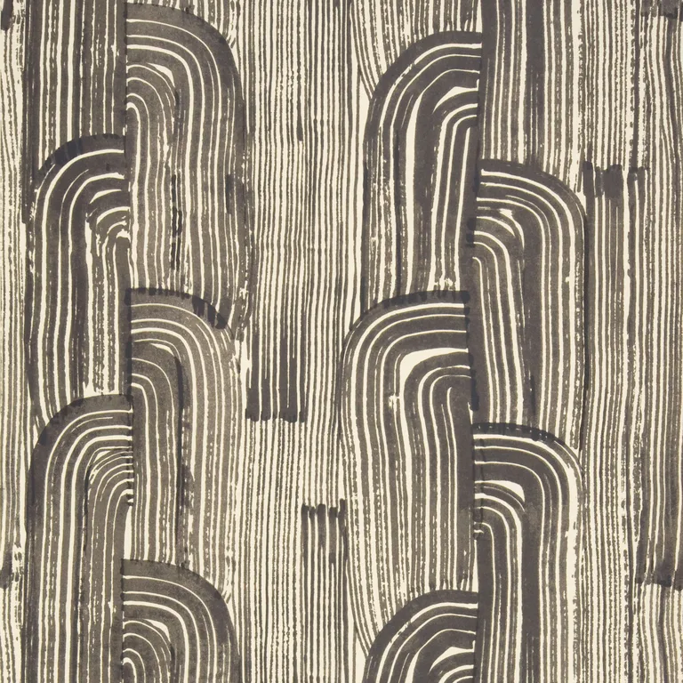 Lee Jofa Modern Crescent Paper in Ebony/Cream (GWP-3304.816.0)