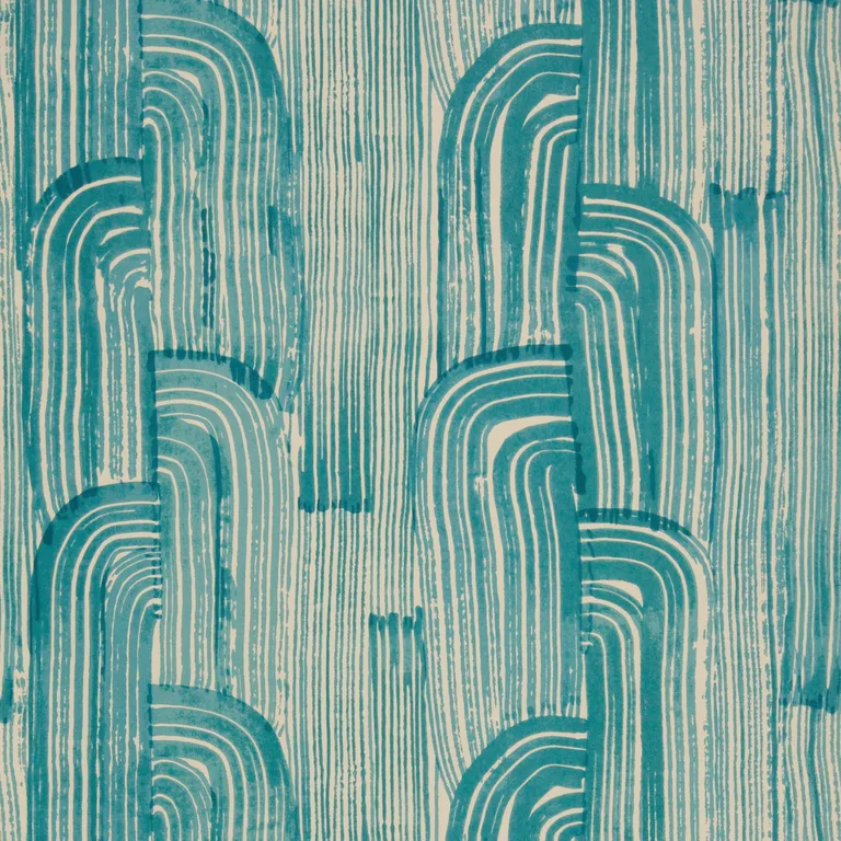 Lee Jofa Modern Crescent Paper in Lake/Cream (GWP-3304.316.0)