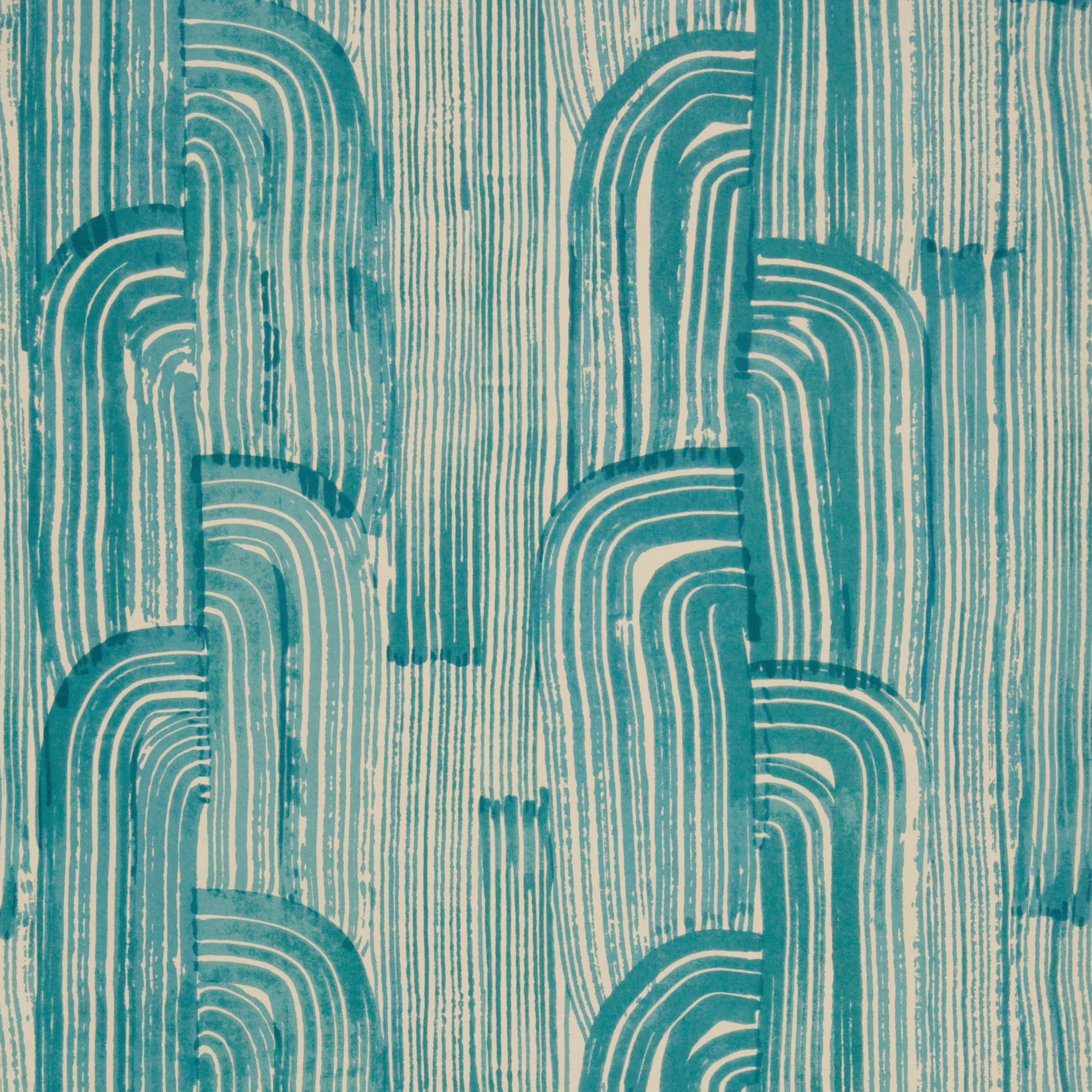 Lee Jofa Modern Crescent Paper in Lake/Cream (GWP-3304.316.0)