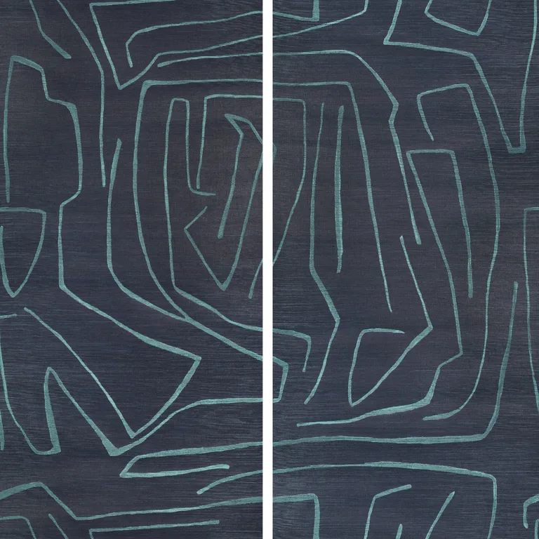 Lee Jofa Modern Graffito Ii in Navy (GWP-3720.505.0)