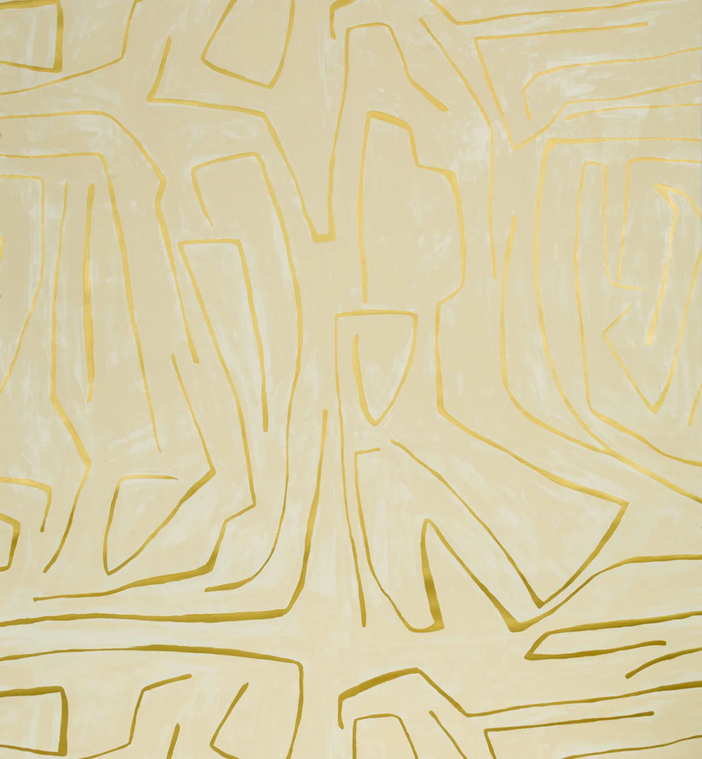 Lee Jofa Modern Graffito in Ivory/Gold (GWP-3501.140.0)