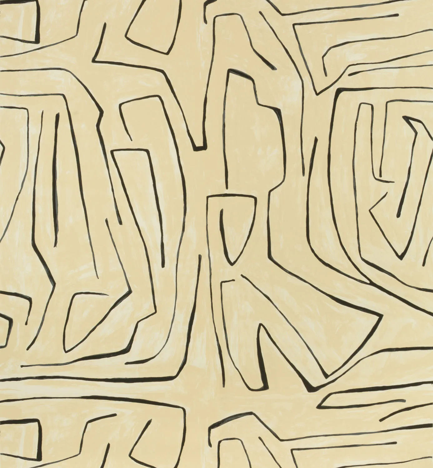 Lee Jofa Modern Graffito in Linen/Onyx (GWP-3501.18.0)